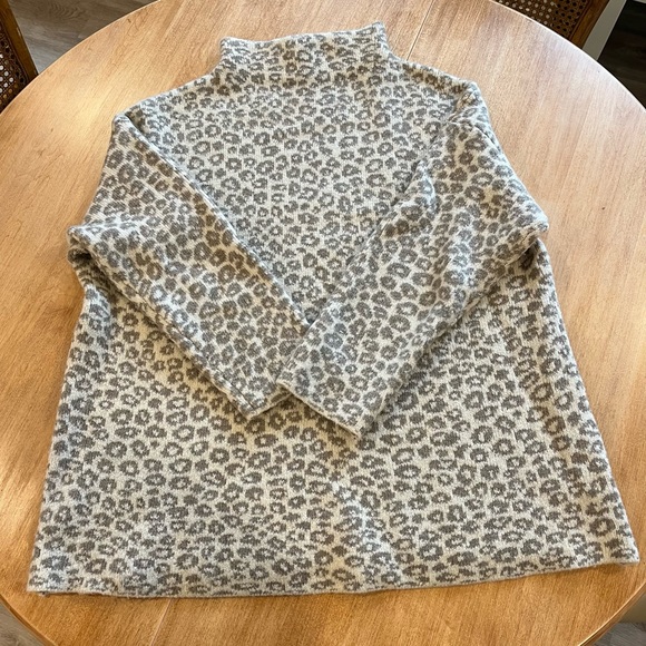 Christian Siriano animal print mock neck sweater, size 1X - Picture 1 of 3